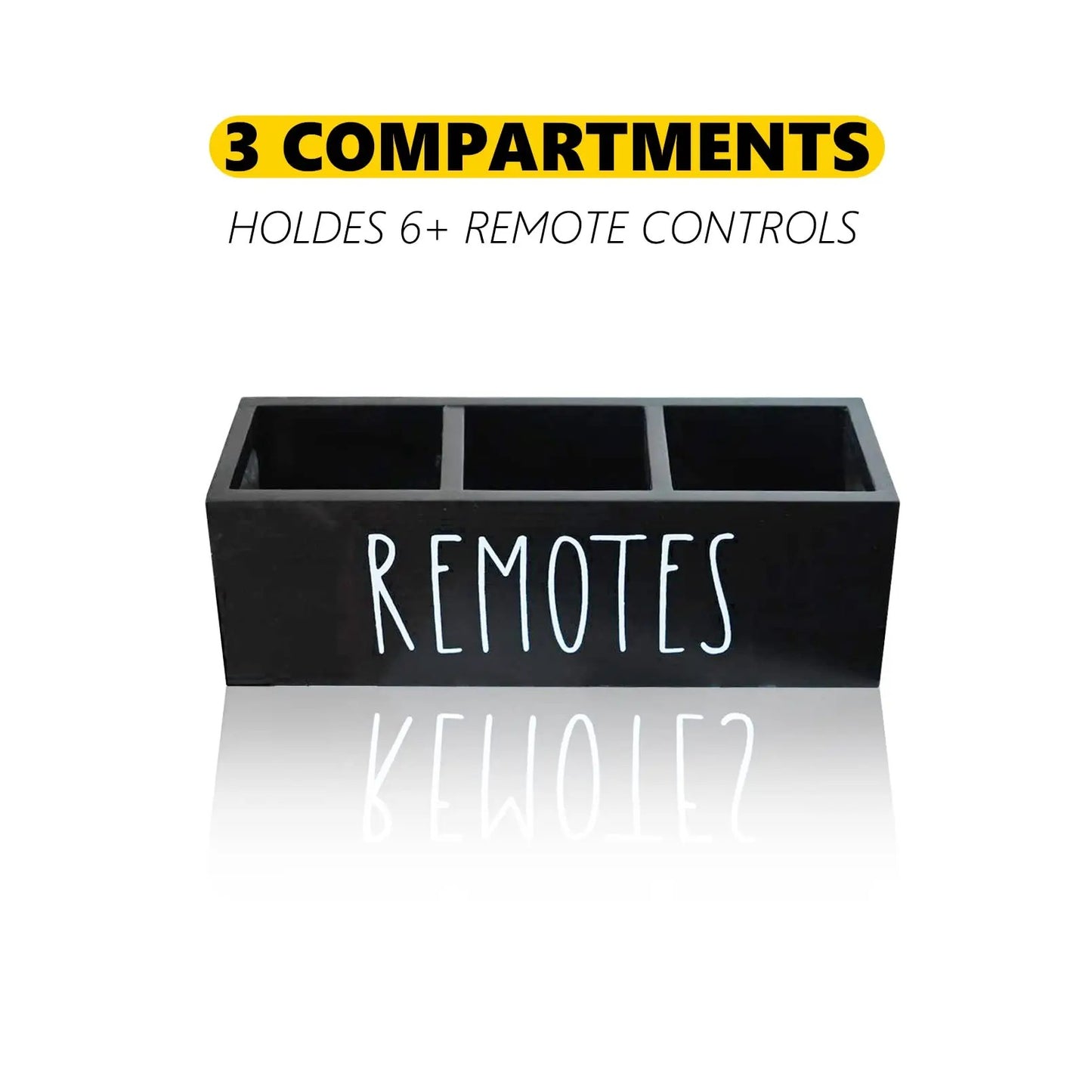 Remote Control Holder Farmhouse Remote Storage Box Wood