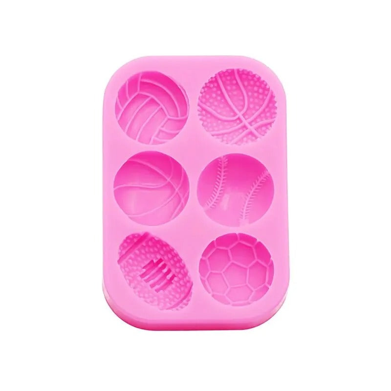 Sports Ball Football Basketball Accessories DIY Jewelry Earrings Silicone Mould
