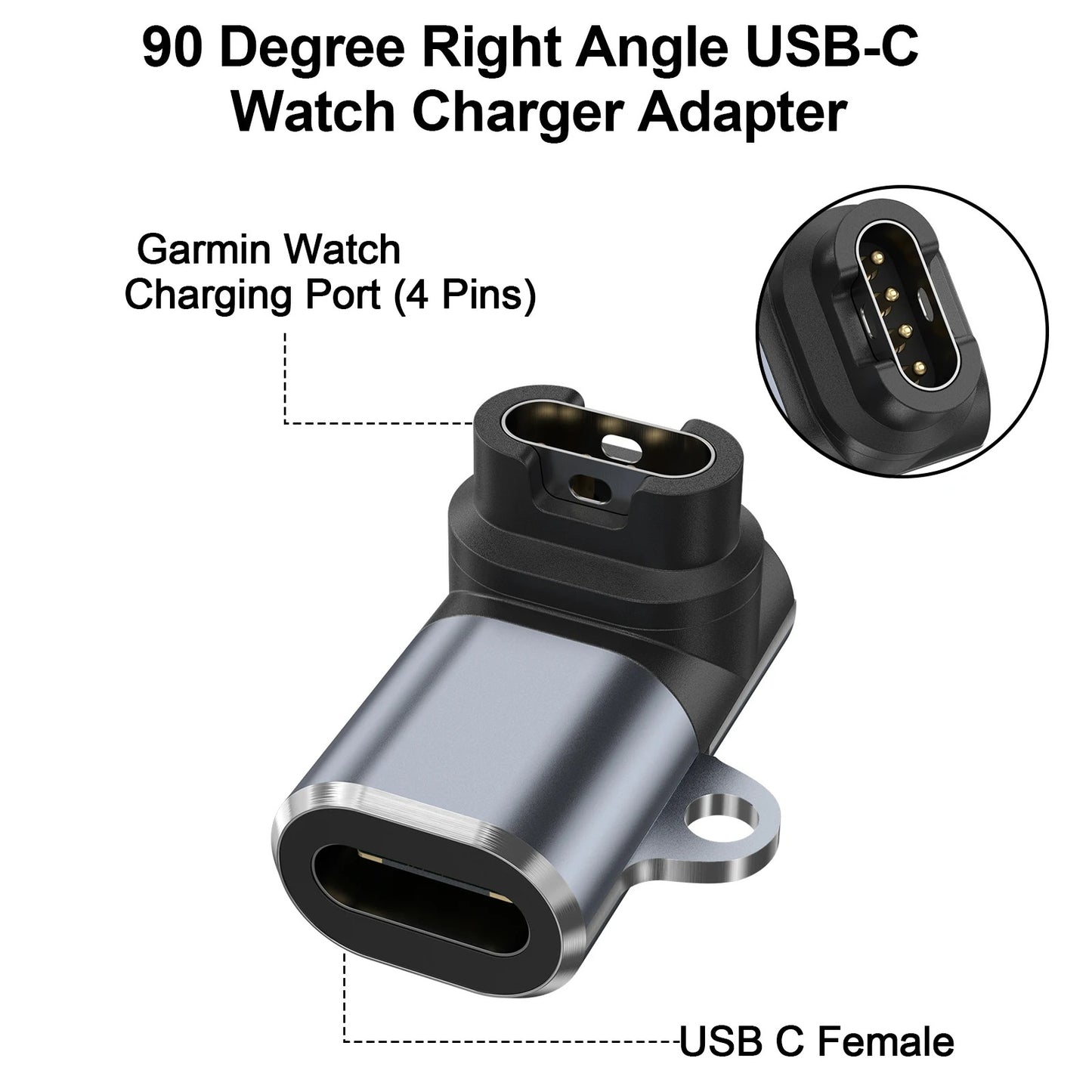Type C Charger Adapter For Garmin Fenix