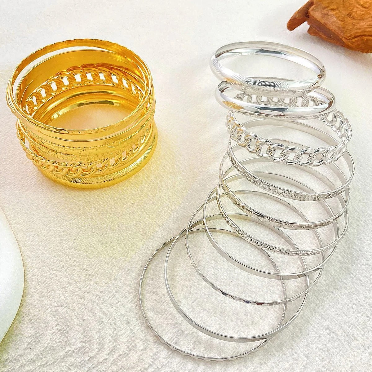 Ten Piece Set Of Stylish Bohemian Folk Retro Wide-Face