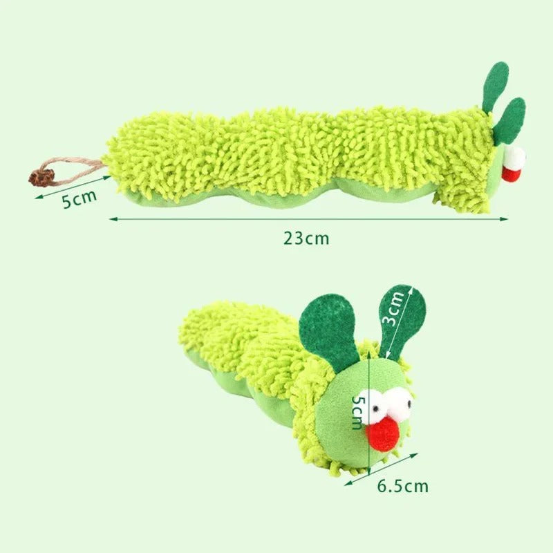 Cat Toys Plush Caterpillar Scratch Resistant