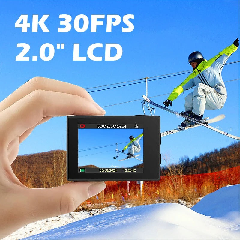 Air Action Camera with 4K Video 30M Waterproof