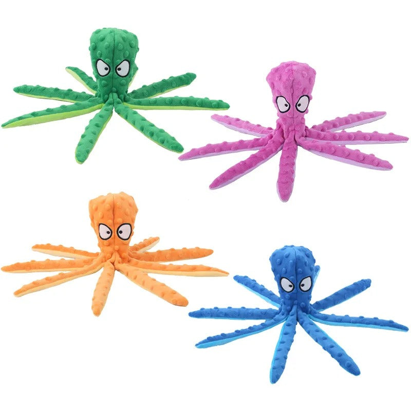 Pet Plush Toy Octopus Dog Interactive