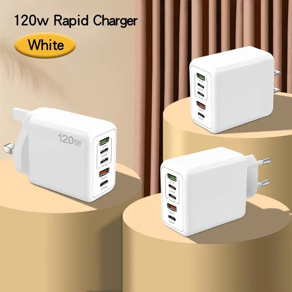 PD 5 Port USB Charger Fast Charging Type C