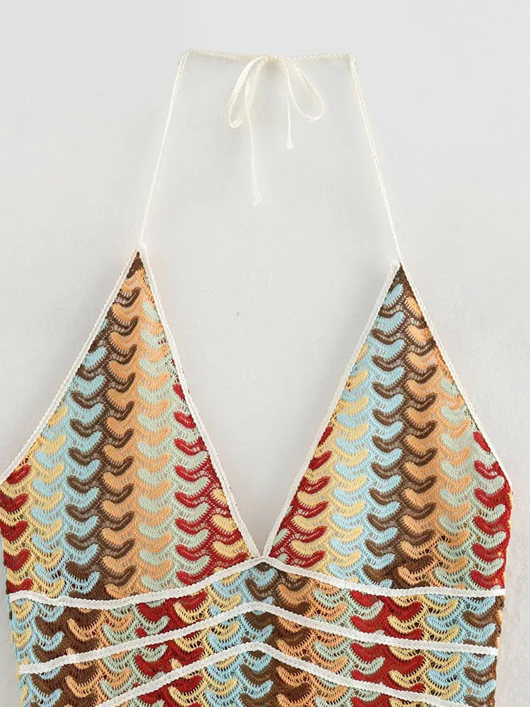 Deep V-neck Summer Dresses For Women Sexy High Waisted