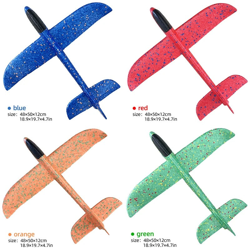 50CM Big Flash Glider Foam Plane Hand Throw Light Inertial Airplane
