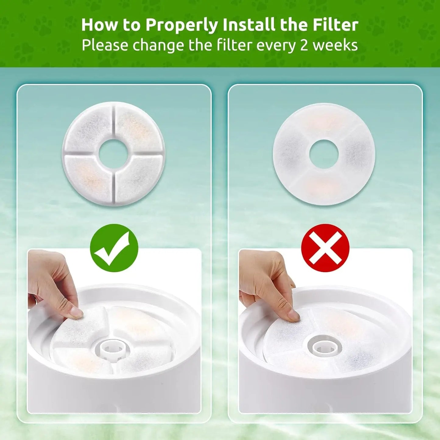 Filters for Cat Water Fountain Filters 4/8 Pack Replacement Filter