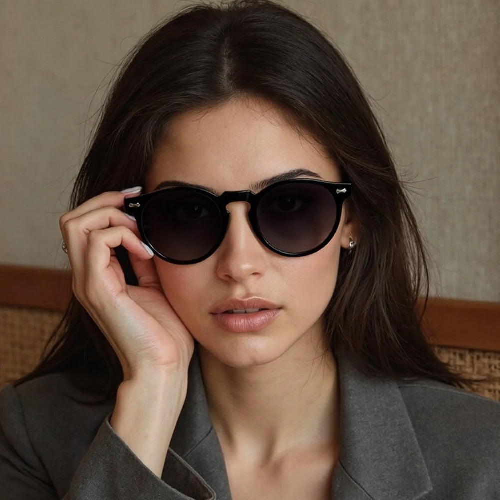 Retro Round Sunglasses Women Fashion