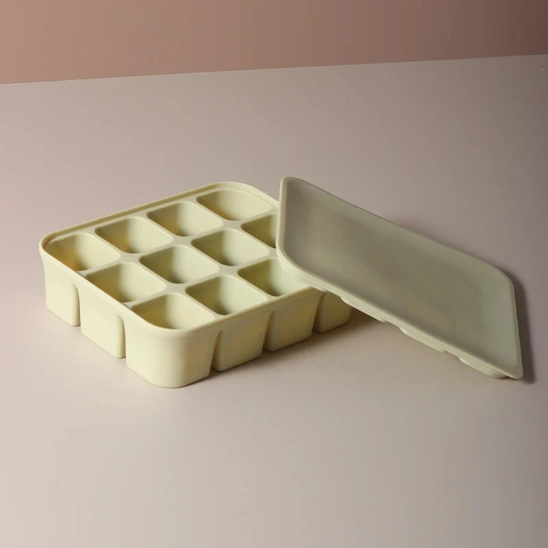 12 Grid Ice Cube Mold Silicone Ice Cube Tray Square Tray Mould