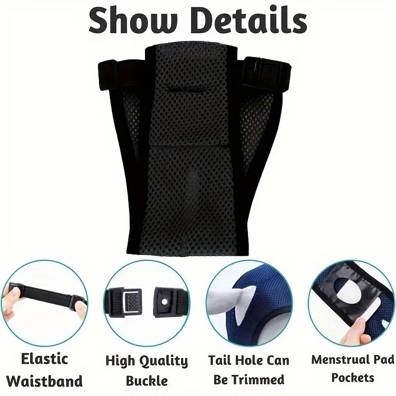 Breathable Adjustable Female Dog Diapers