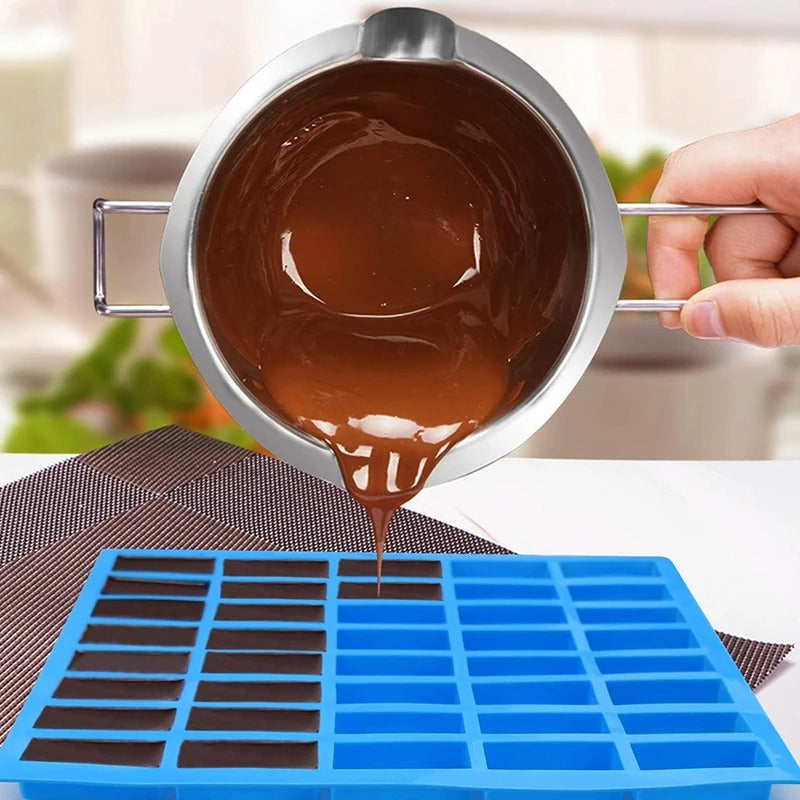 40 Cavity Narrow Rectangle Silicone Candy Mold Chocolate Bar