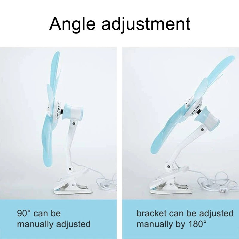 Home Desktop Clip Fan Mini Electric Wall Mounted Office Clamp Cooling Fans