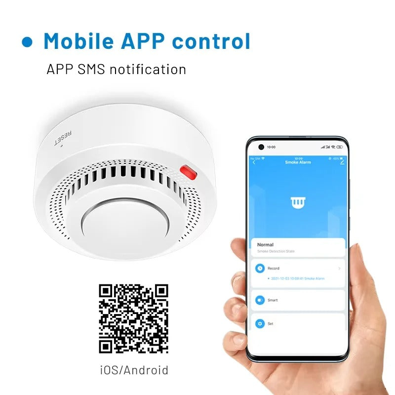 Smart WiFi Smoke Sensor Fire Protection Smoke Detector