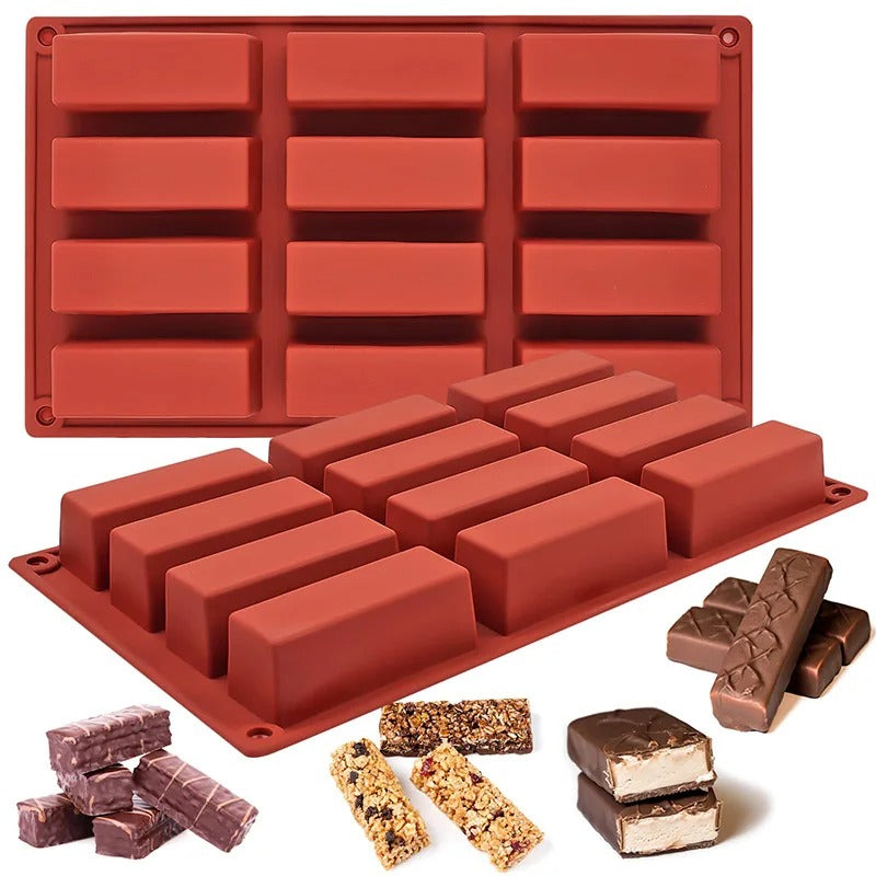 Rectangle Silicone Candy Molds for Baking Energy Bars