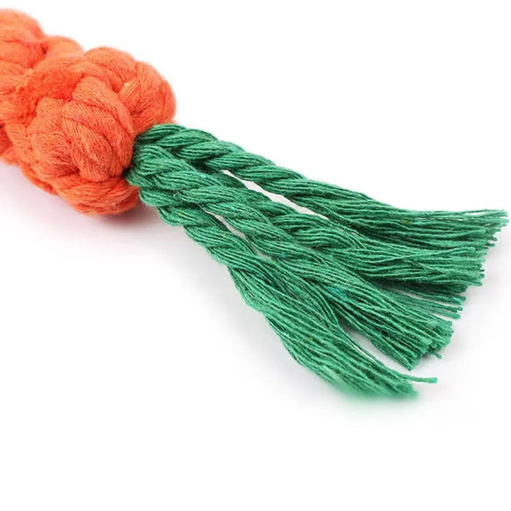 1Pcs Carrot Dog Bite Rope Pet Dog Toys