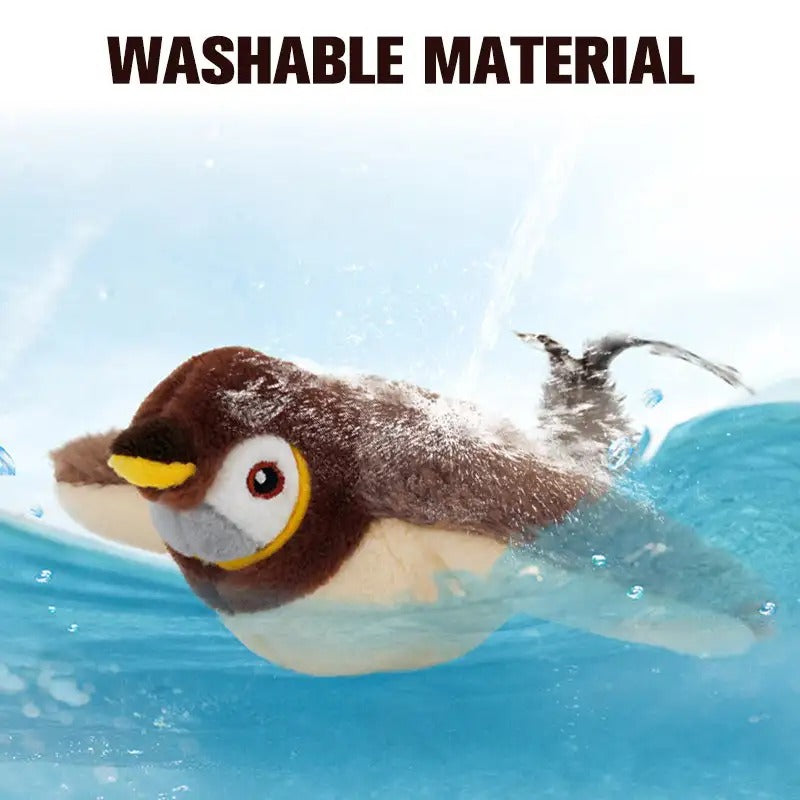 Interactive Cat Toys Chirping Electric Flapping Bird with Catnip Cat