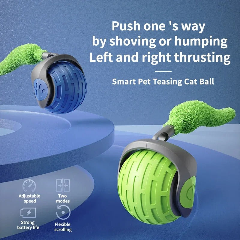 Speedy Tail 2.0 Interactive Cat Toy Rechargeable Electric Rolling Ball