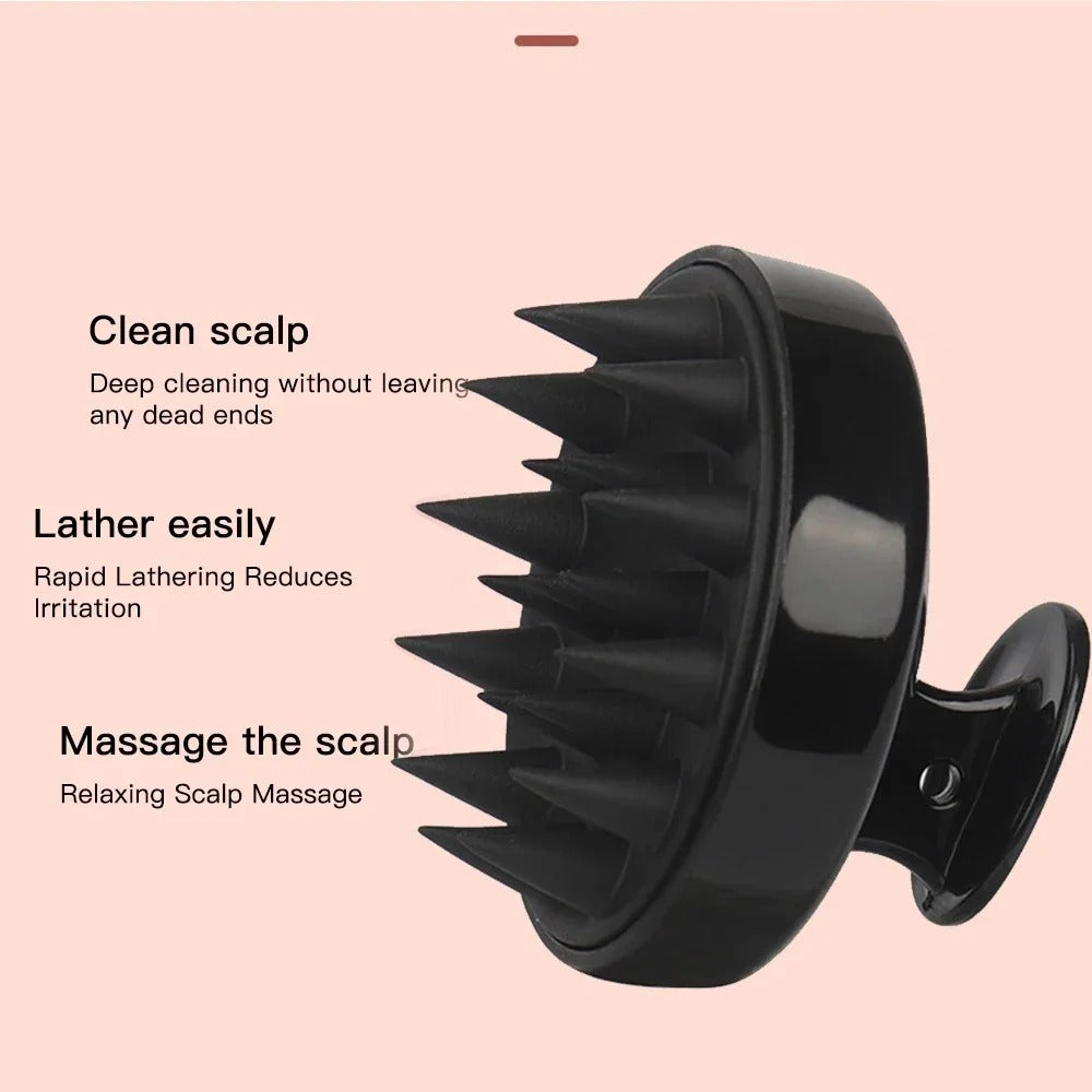 Silicone Scalp Massage Comb - Soft Hair Washing Brush for Growth