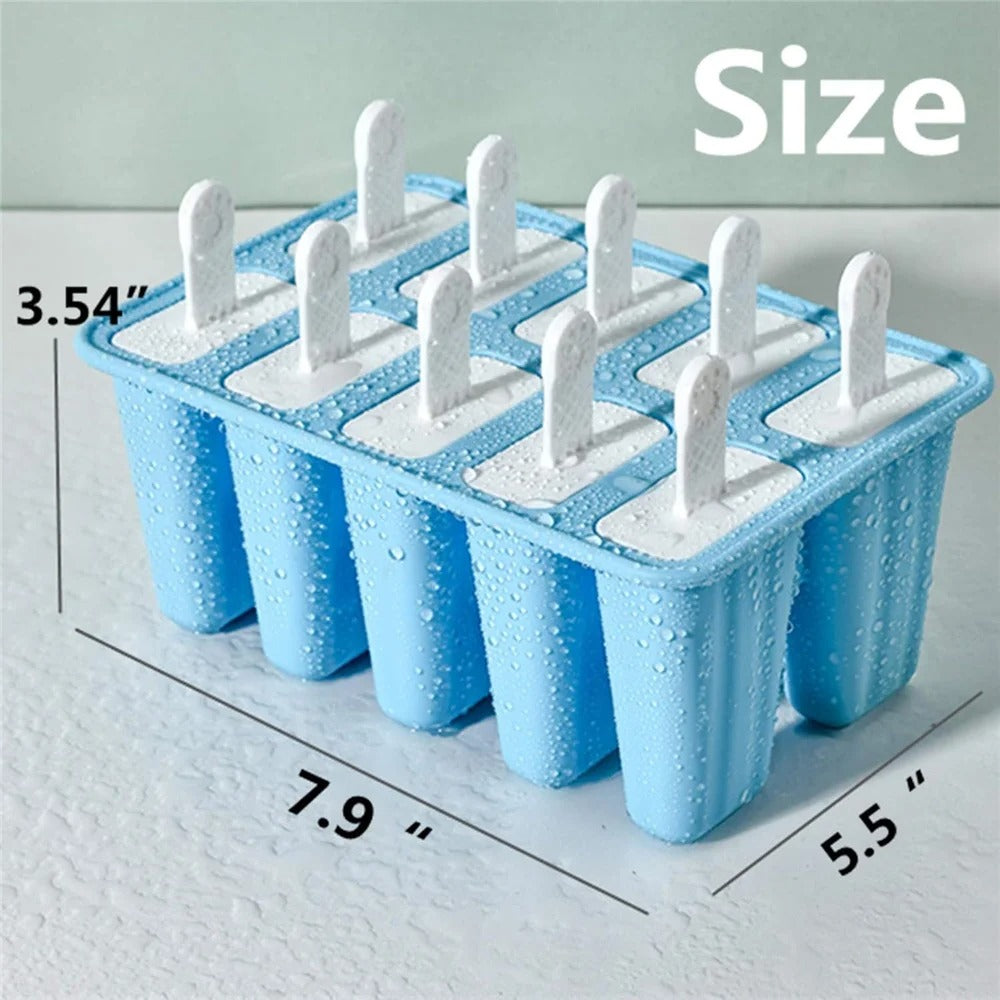 Popsicle molds 10 Pieces Popsicle Molds Silicone BPA Free Ice Pop Easy