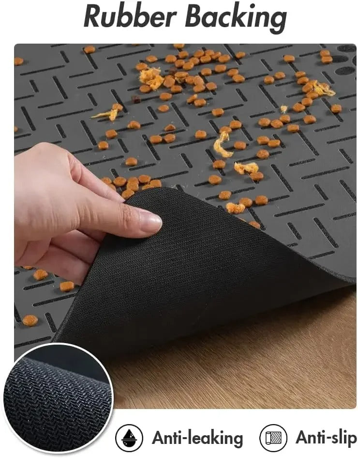 Absorbent Pet Feeding Mat-No Stains Quick Dry Dog Mat