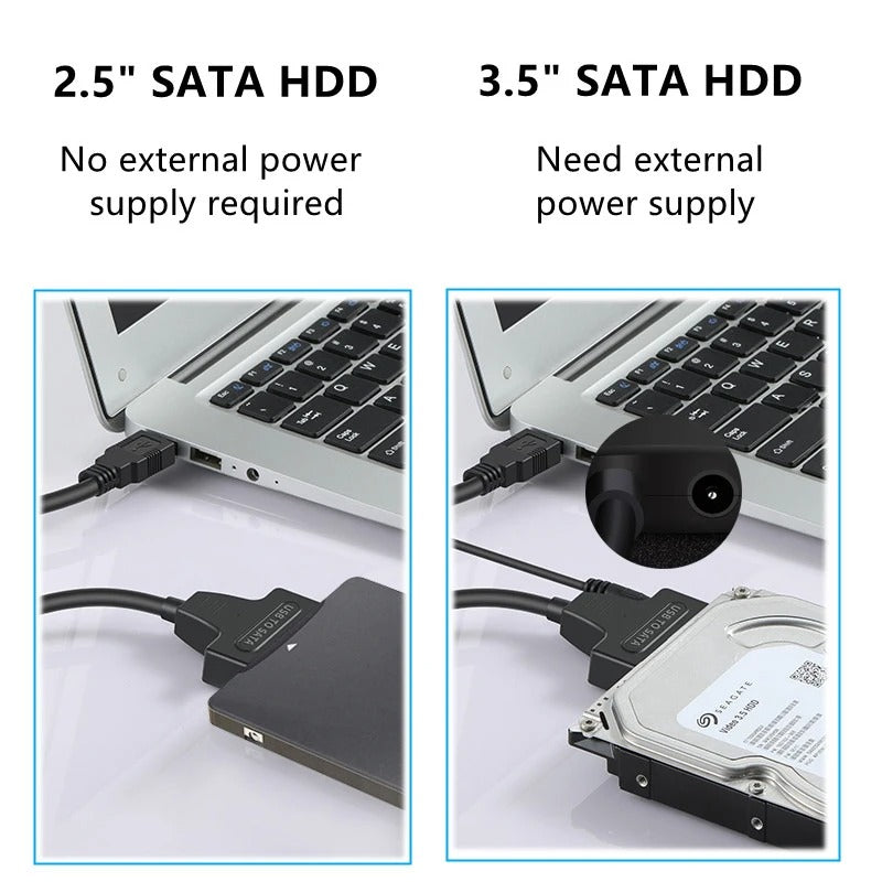 USB 3.0 to SATA Cable SATA III Hard Drive Adapter Converter