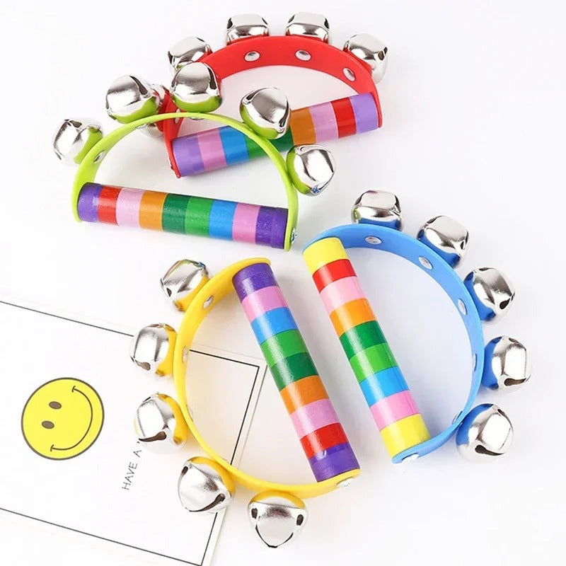 Colorful Rainbow Hand Held Bell