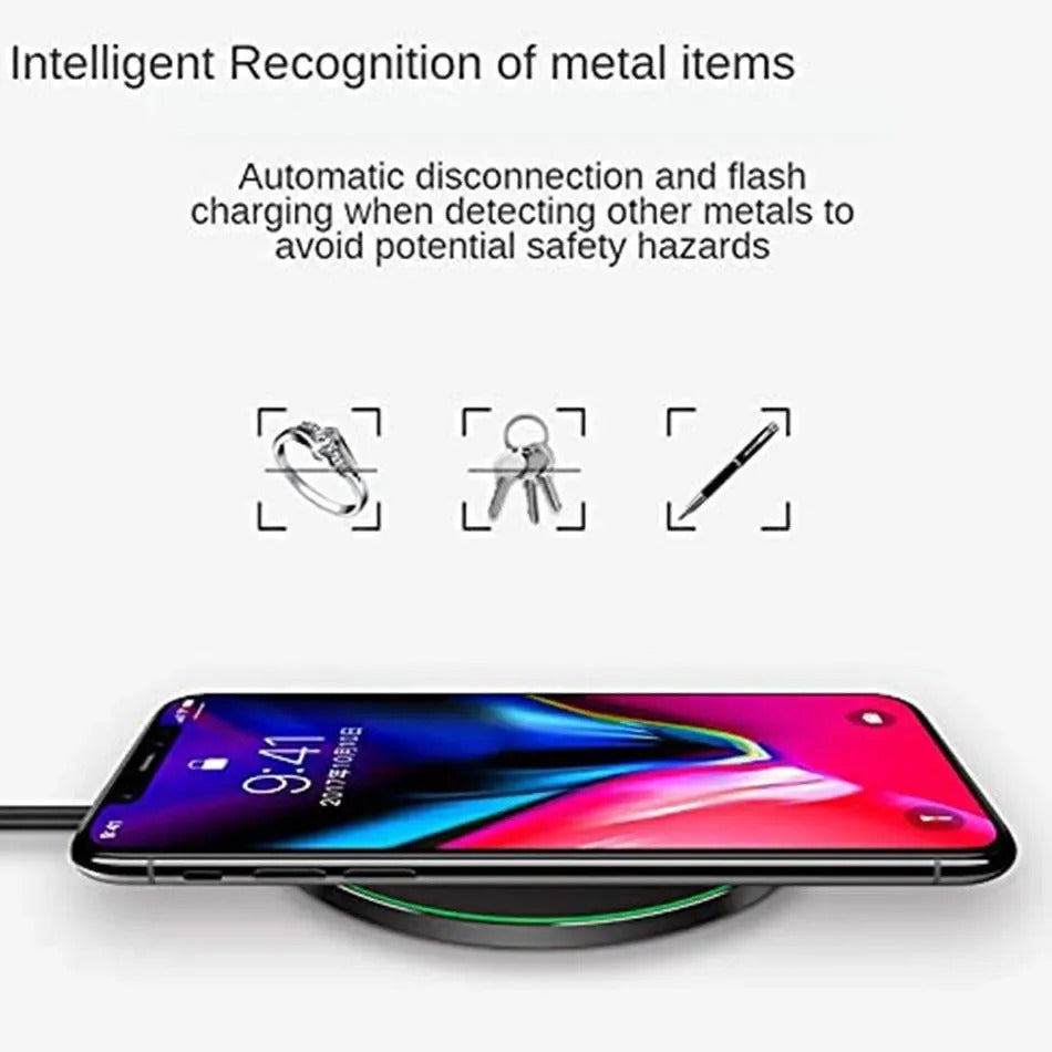 100W Fast Wireless Charger Pad for iPhone  Samsung Galaxy Xiaomi