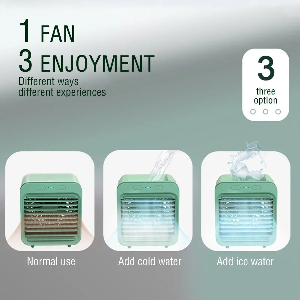New USB Fan Mini 3 Gear Air Conditioner Cooler Fan Household Small Air Cooler Portable