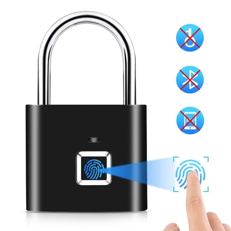 Smart Fingerprint Padlock Waterproof Biometric Fingerprint