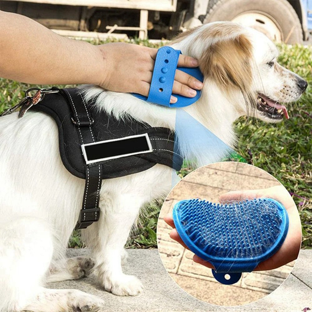 Soft Rubber Dog Brush Grooming Massage Brush Cleaning