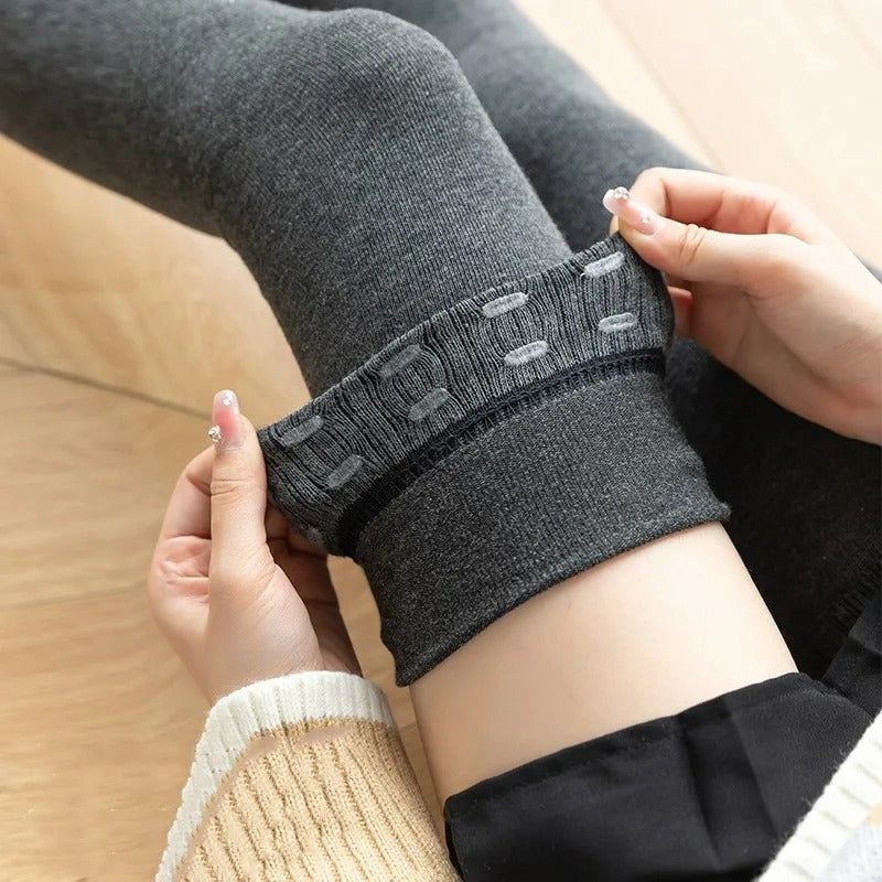 Sexy Black White Soild Color Long Stockings Women