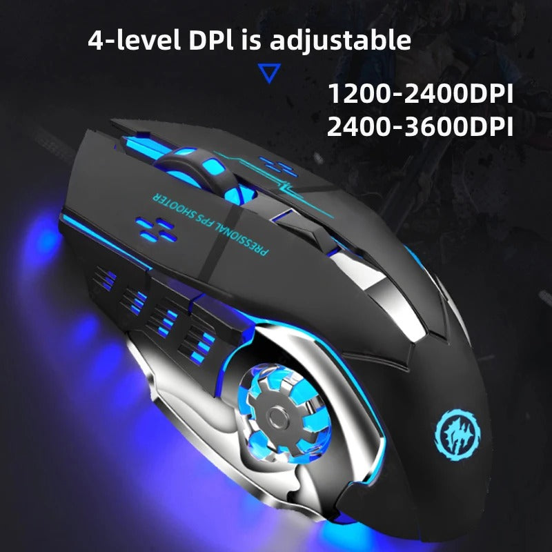 Rechargeable Wireless Mouse Gaming Computer Silent  Mouse