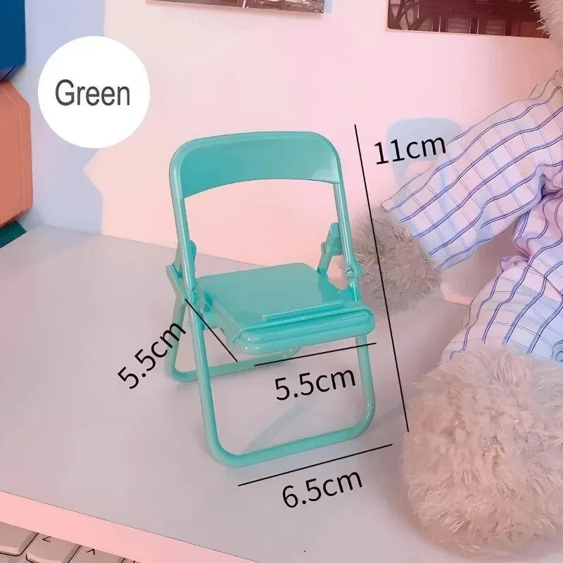 Universal Foldable Chair Shape Mini Desktop Phone Holder