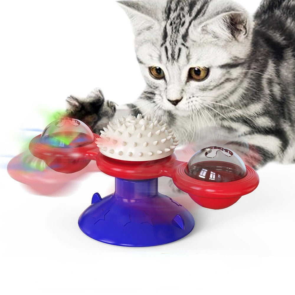 Windmill Cat Toy Interactive Pet Toys for Cats Puzzle