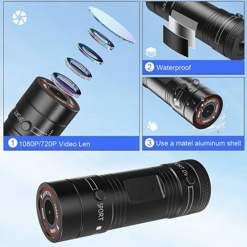 Mini Sport DV Action Sports Camera Flashlight