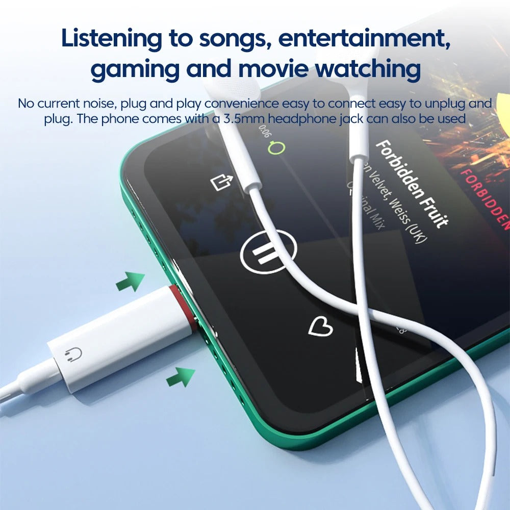 Lightning To 3 5 MM Jack AUX Adapter For iPhone  phone accessories