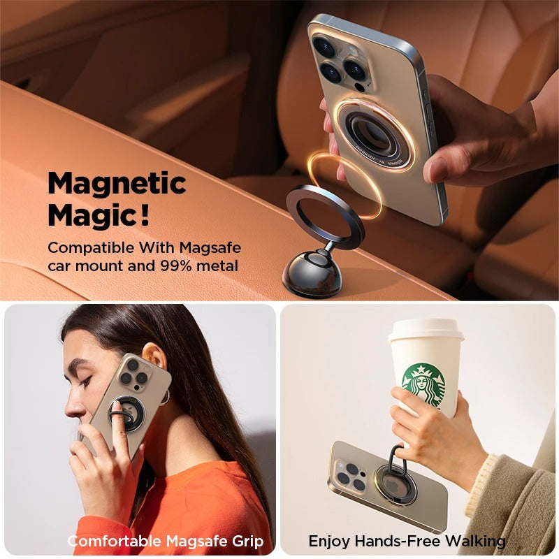 Phone Holder Colorful Magnetic Kickstand Silicone Ring