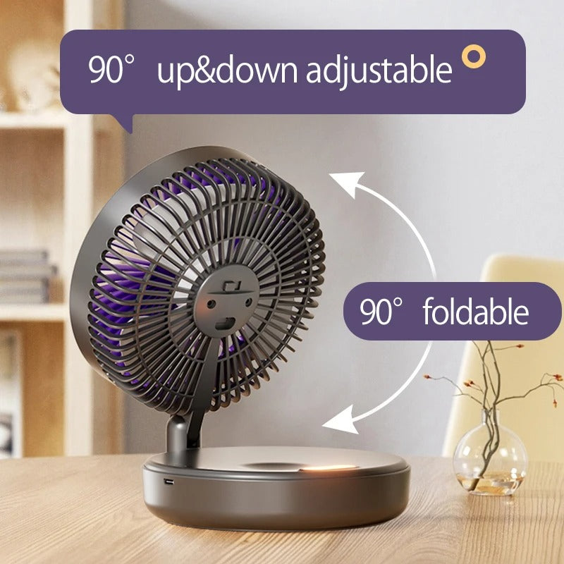2024 New 5000mAh Rechargeable 3IN1 Multifunctional Portable Fan Wall Mounted Fan