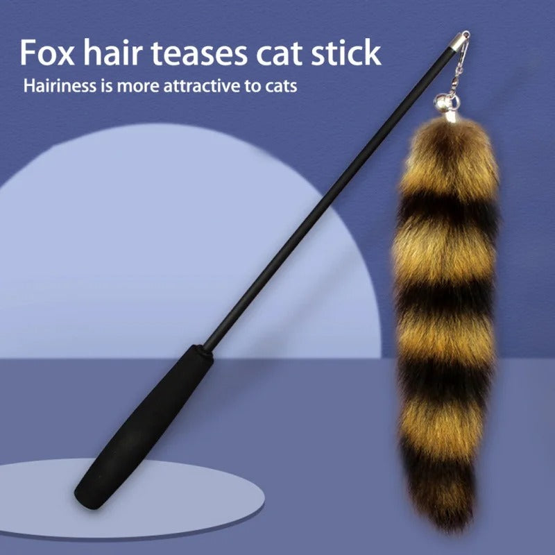 Funny Pet Cat Stick Fox Hair Replacement Head