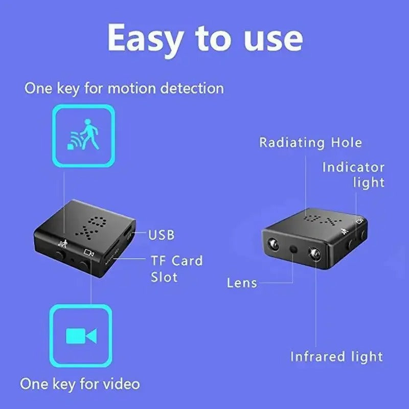 XD Mini Camera Full HD 1080P Home Security
