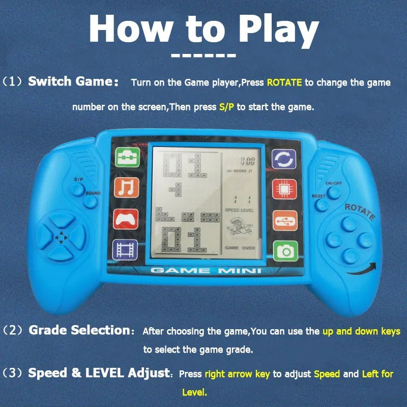 3.5 Inch Large Screen Pocket Handheld Game Players Classic