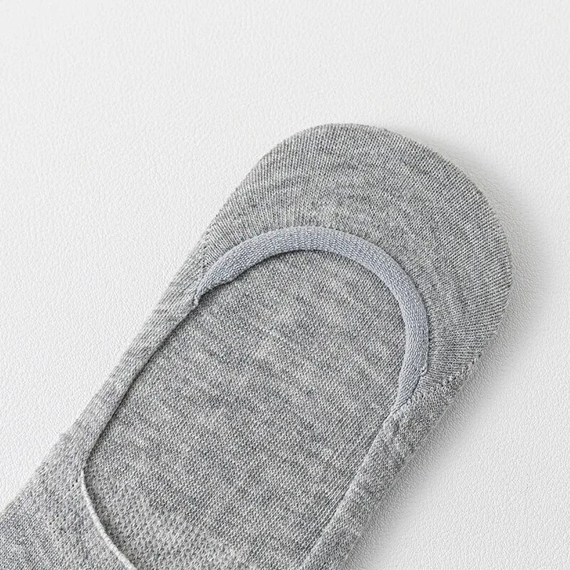 5 Pairs of WOMEN'S Solid Color Invisible Socks