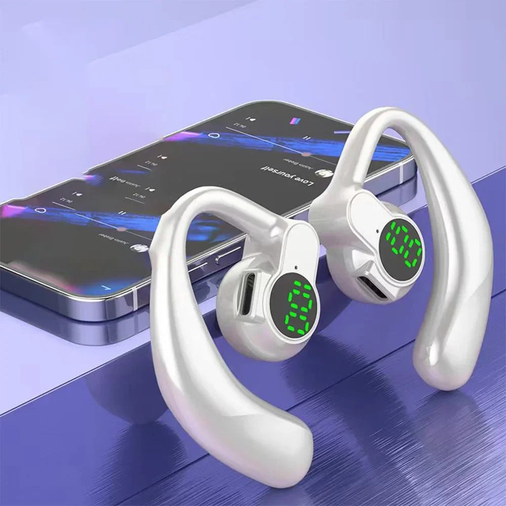 Bluetooth 5.4 Earphones Single Ear Ear hooks Noise Cancelling Headphones