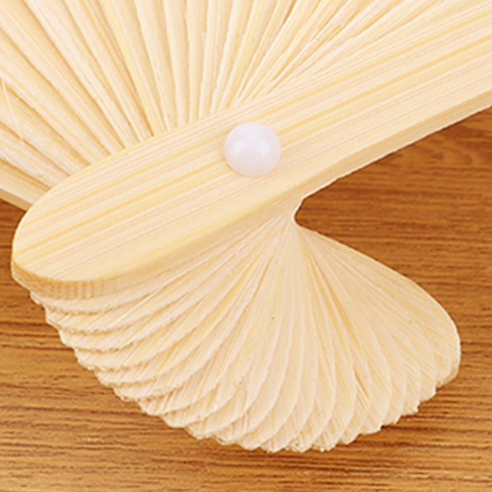 5pcs DIY Paper Bamboo Folding Fan Adults Children's Calligraphy Painting Practice