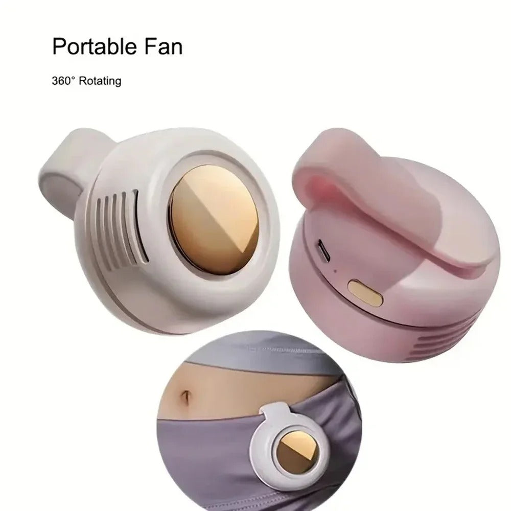 Whirlwind Leafless Fan With Portable Button Design USB Charging Silent Portable