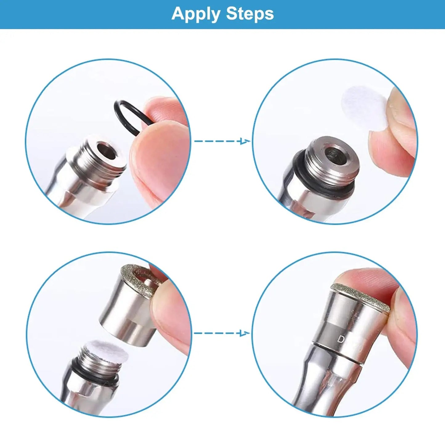 150Pcs Facial Microdermabrasion Pads Diamond Dermabrasion