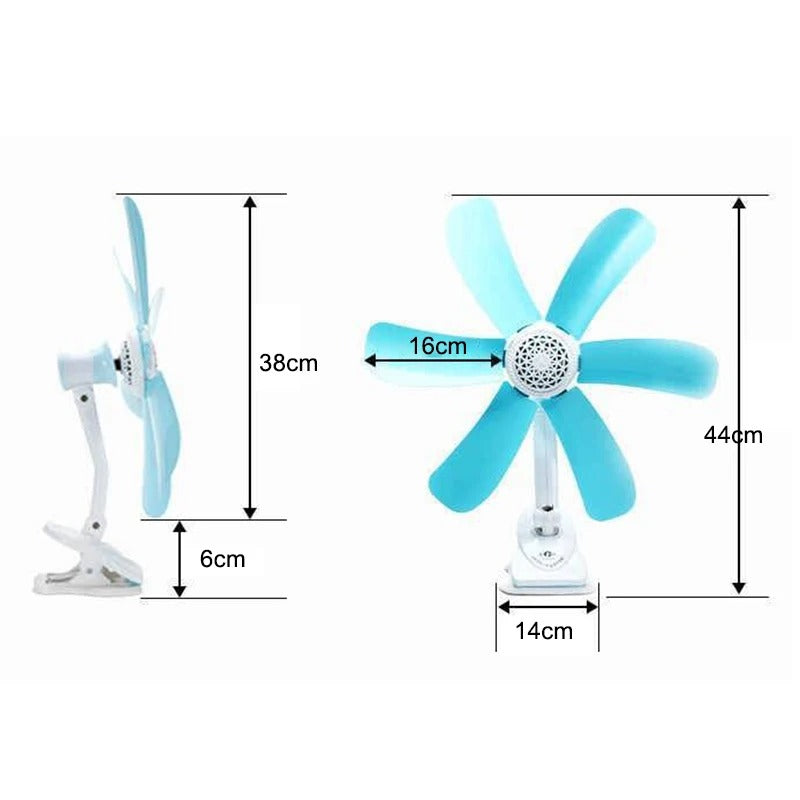 Home Desktop Clip Fan Mini Electric Wall Mounted Office Clamp Cooling Fans