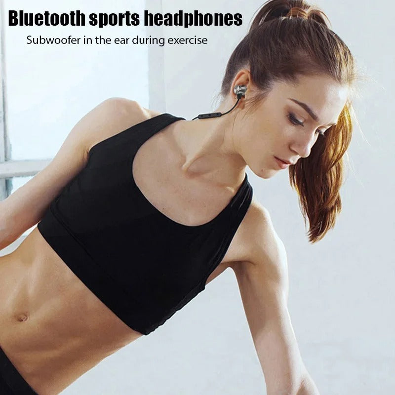 Sports magnetic Bluetooth earphone in ear wireless neckband headphones