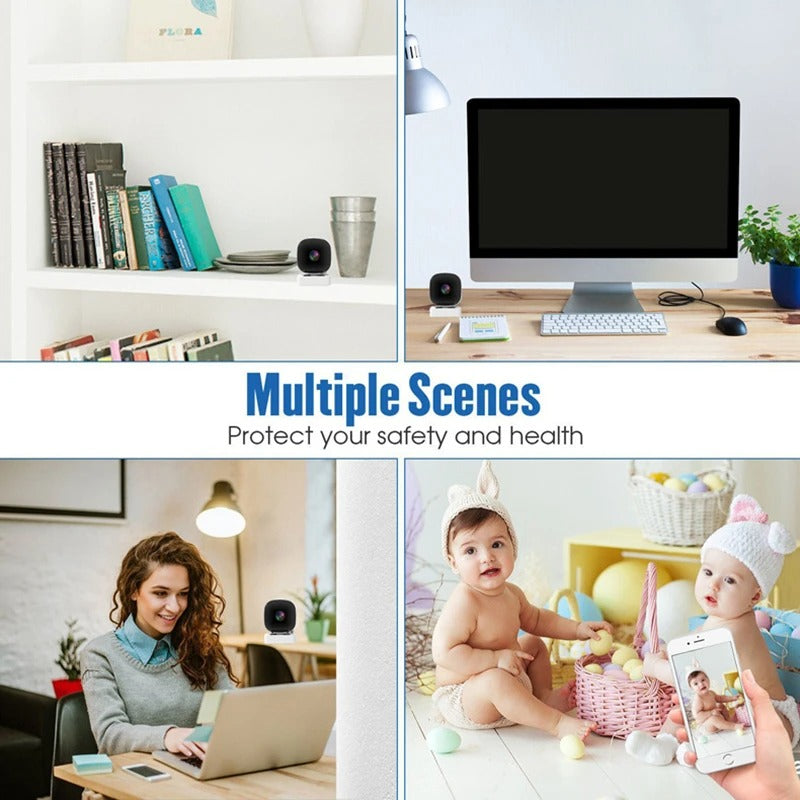 Mini Security Camera Full Color Night Vision WIFI Monitor