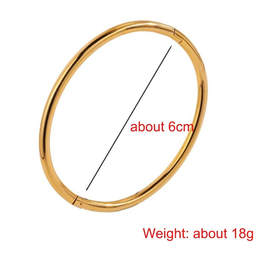 Waterproof Stainless Steel Cuff Bracelet